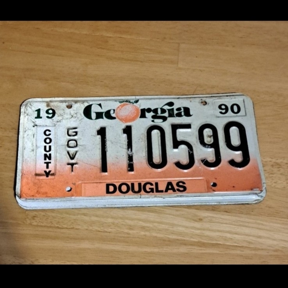 Vintage Georgia License Plate